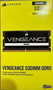Corsair Vengeance 32GB 2x16GB DDR5 SODIMM 4800MHz C40 1.1V Dell G15 Gaming Lapto