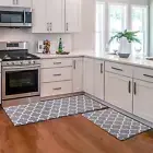 KMAT Kitchen Mat [2 PCS] Cushioned Anti-Fatigue Kitchen Rug, Waterproof Non-S...