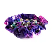 Velvet Compartment Dice Bag with Pockets - Nebula (MDG)
