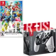 Super Smash Bros. Ultimate & Pro Controller Switch Brand New Special Bundle