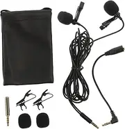 QUMIIRITY 1Set Professional Lavalier Microphone Clip for Phone Lightweight Lecture Mic for Interviews and Live Broadcasts Durable and Convenient for Daily Use