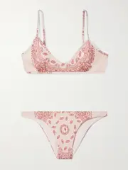 [The Attico] The Attico - Printed Bikini - Pink - large large Pink