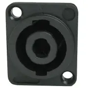 2 conductor box jack panel surface mount speakon compatible speaker connector