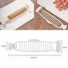 Banana Slicer Split Cutter Kitchen Fruits Easy Chop Cut Plastic Gadget Tool $d