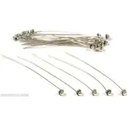 24 Sterling Silver Bali Head Pins Earring Jewelry Making 24 Gauge 2"