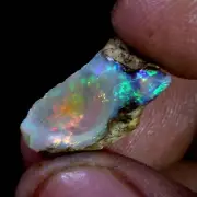 06.30Ct Natural AAA+ Ethiopian "Play-Of-Color" Fire Opal Rough Pleasant Gemstone