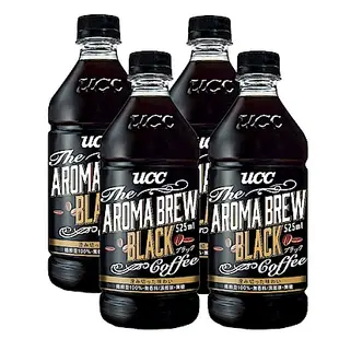 UCC AROMA BREW艾洛瑪黑咖啡(525mlx4入)