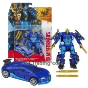 Yr 2013 Transformers Age of Extinction Deluxe 5.5" Figure AUTOBOT DRIFT Bugatti