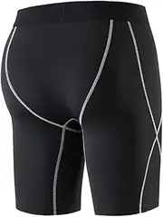 FOYTOKI Men's Basketball Leggings Fitness Training Running Tight Pants Compression Pants for Gym Outdoor Sports (XL)