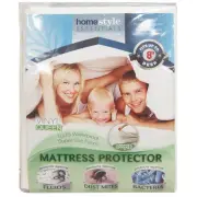 Queen Size Zippered Mattress Cover Vinyl Protector Allergy Dust