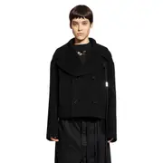 [ANN DEMEULEMEESTER] Ulrica Peacoat in Wool Felt Black