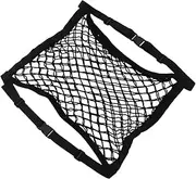 HEALEEP Car Front Seat Organizer Durable Elastic Mesh Storage Net for Efficient Car Seat Organization Maximizes Space for Handbags Cargo and More