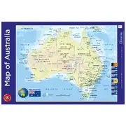 Learning Can Be Fun Map of Australia Double Sided Wall Chart