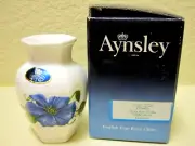 Aynsley (UK) Chelsea Flowers Mini Bud Vase - NEW in BOX - Fine Bone China