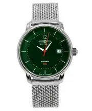 Zeppelin LZ120 Bodensee Stainless Steel Green Dial Automatic 8160M4 Mens Watch