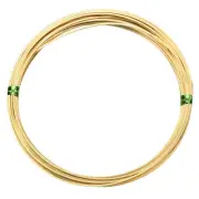 Half Hard Brass Wire,1Roll 22Ga/0.6x0.6mm 6m/19.69ft Square Craft Wire,Brass