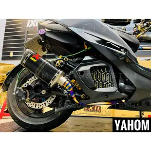 熱銷 SMAX FORCE155 正蠍管 可驗噪音 AKRAPOVIC 蠍子管 YAHOM訂製 碳纖維斜口蠍/正蠍斜口