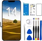 for iPhone 14 Screen Replacement Kit 6.1 inch, Full HD LCD Display 3D Touch Screen Digitizer Full Assembly + Repair Tools + Screen Protector…