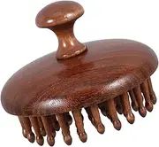 WOFASHPURET Handheld Scalp Massage Comb Natural Wood Massager for Scalp Stimulation Ergonomic Grip Gentle Combing Static Design Suitable for All Hair Elegant and Practical for Hair Care