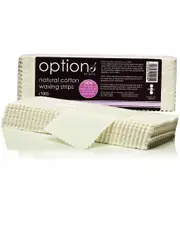 Hive Of Beauty Natural Cotton Waxing Strips Easy to Use For All Skin Types x100
