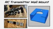 Universal RC Transmitter Wall Mount Hanger - TQI Spektrum DX3, DX3s, DX4, Futaba