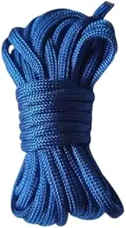 Nvzi 2Pcs 4mm Braid Nylon Cord for Camping,Hammock,Clothsline,Hiking,Fishing-3yards,Blue