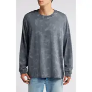 rag & bone Cliff Washed Tie Dye Long Sleeve T-Shirt in Ombre at Nordstrom, Size Large