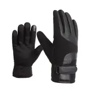 Winter Warm Leather Gloves Touch Screen Waterproof Windproof Riding Cycling Skiing Gloves