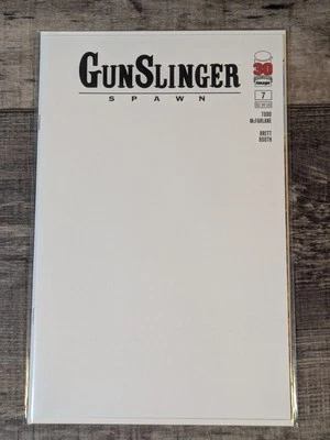 GUNSLINGER SPAWN #7 CVR B BLANK SKETCH VARIANT 2022 IMAGE MCFARLANE NM