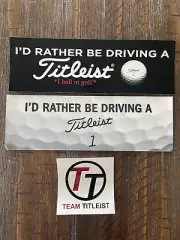 3 Pc Titleist Bumper Sticker Decals Golf Is Rather Be Driving Team Titleist