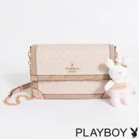 在飛比找momo購物網優惠-【PLAYBOY】翻蓋斜背包 BALLERINA芭蕾兔系列(