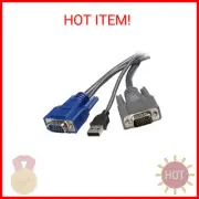 StarTech.com 6 ft Ultra-Thin USB VGA 2-in-1 KVM Cable, TAA (SVUSBVGA6)