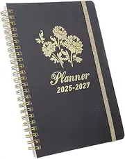 GARIOUANS Academic Planner Notebook Daily Schedule Organizer with Spiral Binding Travel Friendly Agenda for Students Professionals to Monthly View