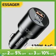 120W Car Charger Type C QC4.0 USB C Fast Charging 100W PD3.0 for Iphone 15 14 13