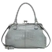 Patricia Nash Rora Frame Satchel - Formal Grey - New - Org. $249.95