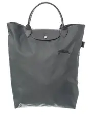 Longchamp Le Pliage Green Medium Canvas Short Handle Tote