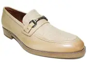 Kenneth Cole New York Men's Brock 2.0 Bit Loafers Beige Leather Size 10 M