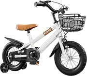 GUYOS Kids Bike Bicycle for Girls Ages 3-7 Years with Training Wheels Basket Kids Bicycle