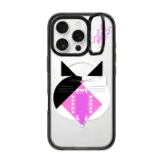 iPhone 16 Pro Impact Ring Stand Case MagSafe Compatible Simple Cat - 10