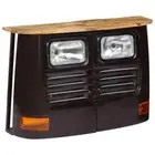 Truck Sideboard Solid Mango Wood Dark Grey vidaXL