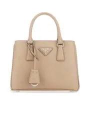 Prada Galleria Saffiano Leather Mini Bag in Cameo Beige