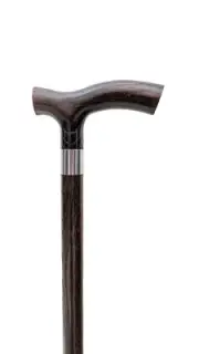 Dr. Watson - Handcrafted Wooden Walking Stick, Classic Walking Cane with Frit...