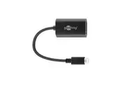 Goobay 20cm USB-C to VGA Port Adapter Connector Cable For Computer Laptop Black