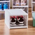 Easy Fold Shoe Box Capacity Cabinet Dustproof Stackable Storage Container