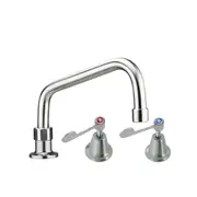 3Monkeez Stainless Steel Hob Mount and Basin Stops with Spout - 8" Spout - Commercial Hand Wash Basins (T-3MHS08) - T-3MHS08