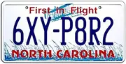 Outer Banks | 6XY-P8R2 | Metal Stamped License Plate