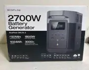 EcoFlow DELTA 2 Portable Battery Generator 2700W 1800W Output EFD330 (OB)