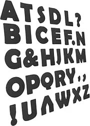 Tofficu 1set Bulletin Board Paper Letters Poster Board Bulletin Boards Bulletin Board Cutout Letters Alphabet Letters Cardstock Letters Bulliten Board Letters Alphabet Cutouts Black 150pcs