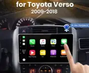 Radio 2 din 9 " for Toyota Verso R20 Bluetooth Navigator 1/16 Wifi GPS