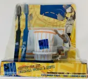 Shaquille O'Neal Toothbrush Set: 2 Toothbrushes, Figure Cup & Backboard Holder